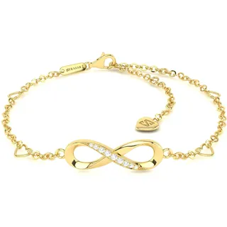SERASAR | Fußkettchen aus Serling-Silber für Damen | 925 Sterling Silber vergoldet mit 18 Karat Echtgold | verschiedene Farben | Länge verstellbar | Inklusive Schmuckbox