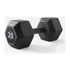 Hantel 20 kg Crosstraining Krafttraining ‒ Hex Dumbbell Schwarz