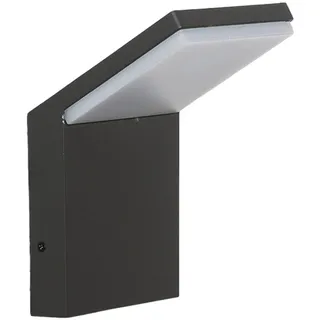 Lucande LED Wandleuchte außen Nevio (spritzwassergeschützt (Modern) in Schwarz aus Aluminium (1 flammig,) - Außenwandleuchten Wandlampe Led Außenlampe Outdoor für Außenwand/Hauswand