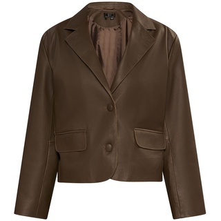 NALLY Damen Lederblazer 29027088-NA02, Taupe, S