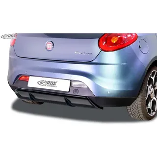 RDX Heckschürzenansatz 'Diffuser' passgenau | kompatibel mit Fiat Bravo (198) 2007-2014 (ABS Schwarz glänzend)