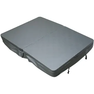 HOME DELUXE Outdoor Whirlpool Thermoabdeckung SUNSET - 157 x 18 x 111 cm | hochisolierende Thermoabdeckung - Grau