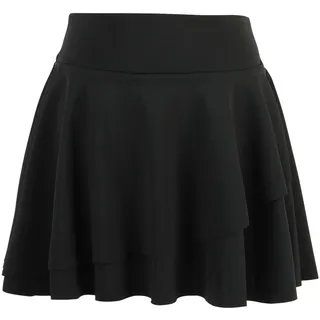 Bezioner Tennisrock Mädchen,Hohe Taille Hosenrock Faltenrock mit Taschen Hose Golf Skorts Plissierte Skater Sportrock Kinder Schuluniform Schwarz L(8-9 Jahre,120–130 cm)