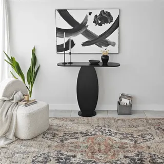 Skye Decor, Ellittica - Anthracite, Kommode, 100 % MELAMINBESCHICHTETE SPANPLATTEN, Anthrazit, 100 x 30 x 81 cm - Grau
