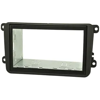 tomzz Audio 2457-015 Doppel DIN Radioblende Set kompatibel mit VW Golf 5 V 6 VI Touran Passat 3C Caddy EOS Skoda Octavia mit Einbaukit