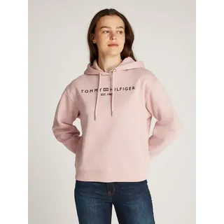 Tommy Hilfiger Damen Hoodie mit Logo, Rosa (Foggy Pink), XS