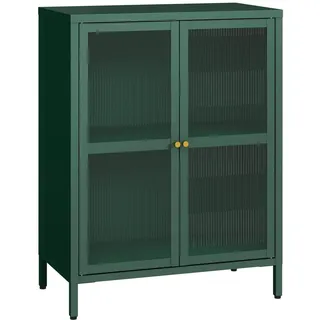 [en.casa] Sideboard Säkylä 84 x 64 x 35 cm Tannengrün