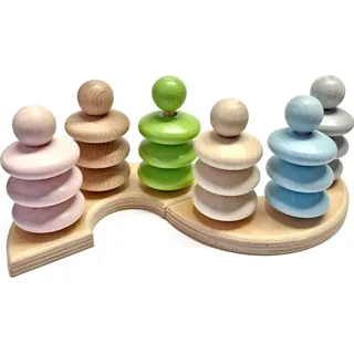 Hess Spielzeug Hess Stapelspiel mehrfarbig