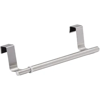 Wenko Handtuchstange Teleskop Edelstahl Schwarz/Silber