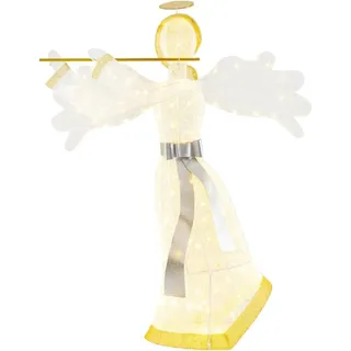 Beleuchteter Weihnachtsengel mit 100 LED-Lichtern, 150 cm