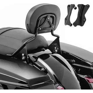 Sissybar für Harley Davidson Touring 14-25 + Docking Kit # FR9 schwarz - Schwarz