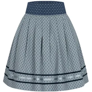 Dirndl NÜBLER "Trachtenrock Giulia", Damen, Gr. 40, EURO, blau, Obermaterial: 100% Baumwolle CO., Kleider Dirndl