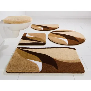 Badematte OTTO HOME "Magnus, Badvorleger, Badezimmer Teppich" Gr. 5, braun, H:20mm, Polyacryl, Badematten, Badematte, mehrfarbig, Badteppich, Badematten auch als 2 teiliges Set & rund, Topseller