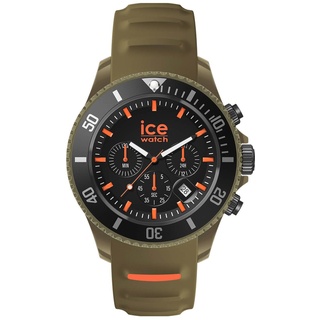 ICE-Watch - ICE chrono Khaki orange - Grüne Herren/Unisexuhr mit Plastikarmband - 021427 (Medium)