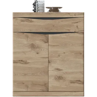 Schuhkommode LIVING CHARM "Twist", viking eiche, B:86cm H:101,6cm T:39,9cm, Holzwerkstoff, Sideboards, Schuhkommode, Breite 86 cm