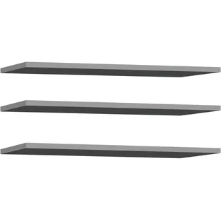 Forte Winnie Wandregal 80, modernes Wandpaneel, Dekoregal, Wohnzimmerregal, Holzwerkstoff, Sonoma Eiche Holzdekor/Weiß, 79,9 cm breit x 17,5 cm hoch x 25,8 cm tief