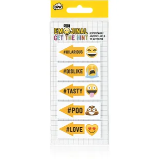 NPW Emoticons Haftzettel Index Seitenmarkierer - White Get The Hint von Get Emojinal