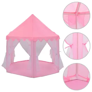 vidaXL Prinzessin-Spielzelt Rosa