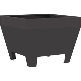 vidaXL Feuerschale Schwarz 50 x 50 x 38 cm Wetterfeststahl - Schwarz