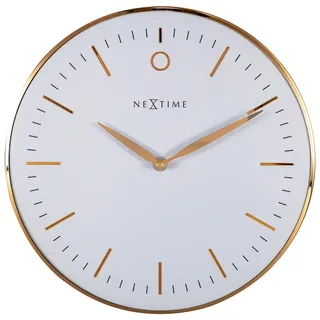 Nextime Wanduhr Small Glamour Ø 30 cm weiß