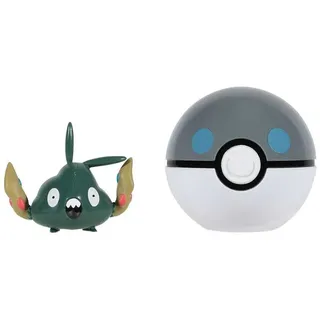 Jazwares Pokémon Clip'n'Go Poké Balls-Unratütox & Schwerball