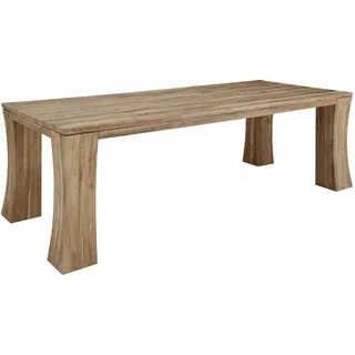 MASSIVMOEBEL24.DE Esstisch TEAK 200x100x78 natur unbehandelt BASSANO #107