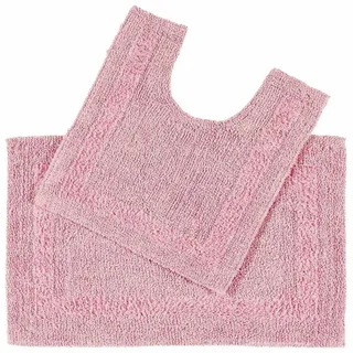 Homescapes Badgarnitur Rosa 50 x 80 cm