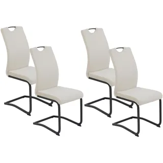 Hela Freischwinger RIGA II Polyester beige 4er Set