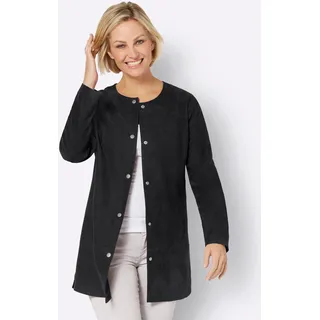 Longblazer CLASSIC BASICS "Longblazer", Damen, Gr. 38, schwarz, 100% Polyester, Blazer Longblazer