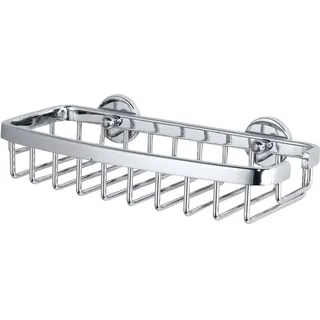 Tesa ALUXX Duschablage zum Kleben, Aluminium, verchromt, garantiert rostfrei, inkl. Klebelösung, ohne Bohren