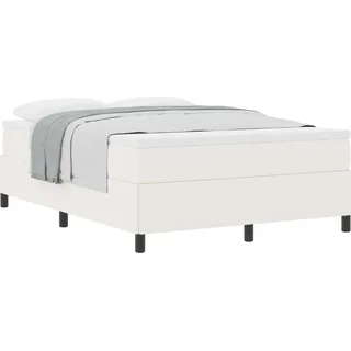 vidaXL Boxspringbett Creme 160 x 200 cm Cordstoff - Creme