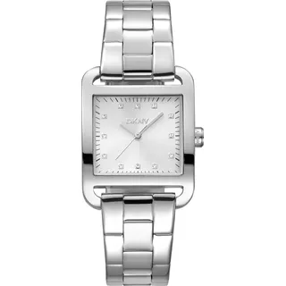 DKNY City Midi Quarz Silber 34 mm DK1L004M0045
