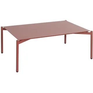 Mendler HWC-O11 Gartentisch 105 x 65 x 39 cm Rot