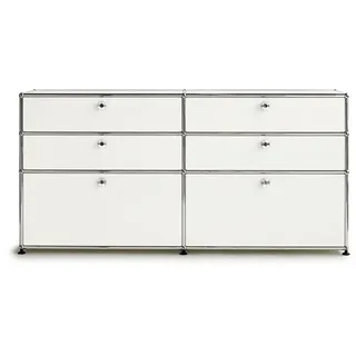USM Sideboard weiß, Designer Prof. Fritz Haller, 74x153x38 cm