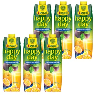 Rauch Happy Day Orange Maracuja Fruchtsaft Südfrüchte 1000ml 6er Pack