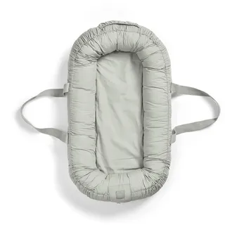 Elodie Details Babynest Kuschelnest Tragbare Babynestchen Neugeborene Kokon für Babys und Säuglinge, Waschbare Reisebett Baby Nestchen 100% Baumwoll 78x45 cm – Mineral Green