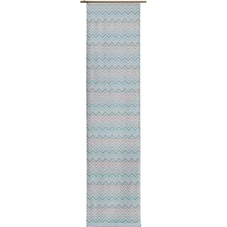 Schiebegardine WIRTH "Benewitz" Gr. 3, blau, B:60cm H:225cm, Jacquard, Baumwolle, Polyester, Gardinen, Schiebegardine