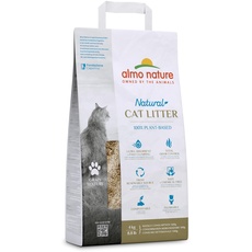 Almo Nature Natural Cat Litter Grain Texture - Klumpende Katzenstreu, 100% pflanzlich, biologisch abbaubar, ergiebig und gegen Gerüche. Sack 4Kg