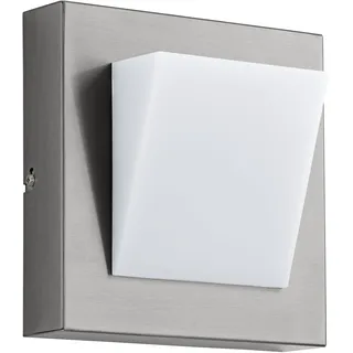 EGLO Außenleuchte Edelstahl und Kunststoff 20,0 cm inkl. LED 320 lm grau/silber/weiß