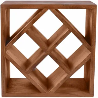 Möbilia Weinregal 8 Fachböden Holz 8 x 8 x 100 cm Beige