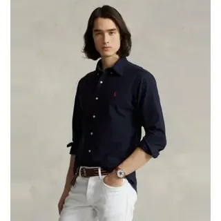 Polo Ralph Lauren für Herren. 710772290002 Custom Fit Oxford Hemd navy (M), Lässig, Baumwolle, Langarm, Marine