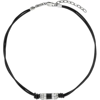 s.Oliver Kette mit Anhänger 2038006 schwarz / Edelstahl