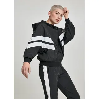 URBAN CLASSICS Crinkle Batwing Jacke Schwarz/Weiß 36