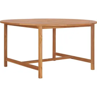 vidaXL Gartentisch 150x76 cm Massivholz Teak - Braun