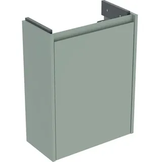 Geberit Renova Compact Unterschrank für Handwaschbecken, mit einer Tür, verkürzte Ausladung, 45,7x60,5x20,1cm, 504.082.IK.1, Farbe: salbeigrün / lackiert seidenmatt