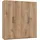 Drehtürenschrank Level 36A 200 x 216 x 58 cm Braun