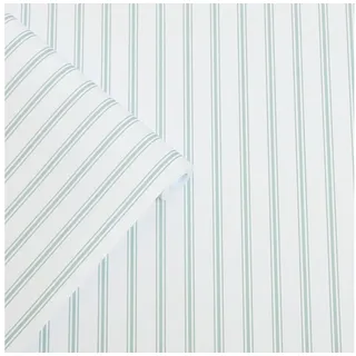Laura Ashley Farnworth Stripe Vliestapete 53 cm 10 m 1 St Grün 34193