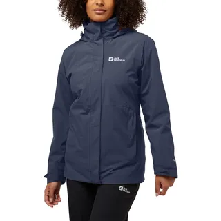 Jack Wolfskin Damen Rotwand 3in1 Jkt W, Graphite, S