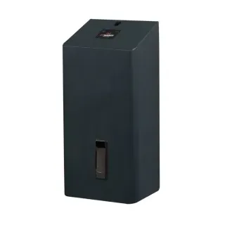 SanTRAL® Plus STU 1 Toilettenpapierspender, ca. 650 Blatt, Papierspender ideal zur hygienischen Einzelblatt-Entnahme, Farbe: schiefergrau, P SG