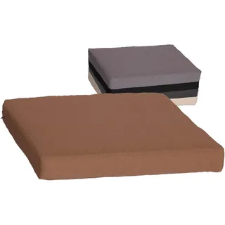 Beo Sitzkissen 60x60 cm wasserabweisend für Lounge Gartenmöbel | Made in EU Lounge-Kissen Sand | Stuhlkissen mit Reißverschluss und herausnehmbarer Füllung | Öko-Tex geprüft schadstofffrei